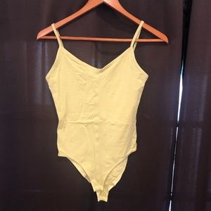 Everlane Cami Bodysuit in pail yellow